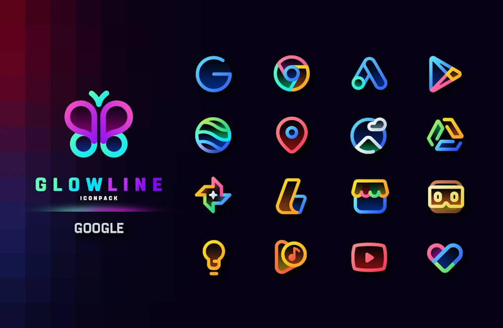 GlowLine Icon Pack v3.8 APK (Patched)