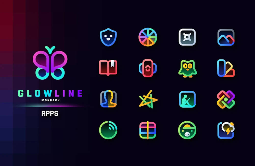 GlowLine Icon Pack v3.8 APK (Patched)