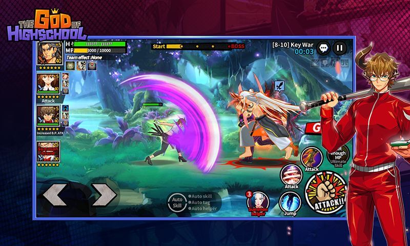 God of Highschool v4.13.7 MOD APK + OBB (Damage/Defense Multiplier)