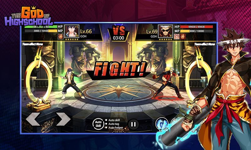 God of Highschool v4.13.7 MOD APK + OBB (Damage/Defense Multiplier)