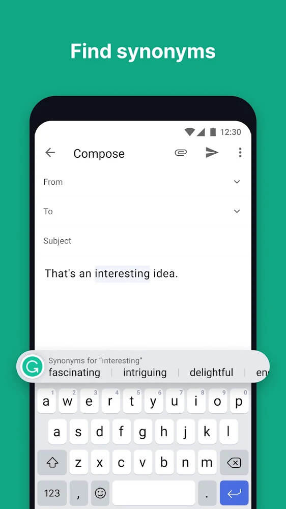 Grammarly Keyboard v2.45.40516 MOD APK (Premium Unlocked)