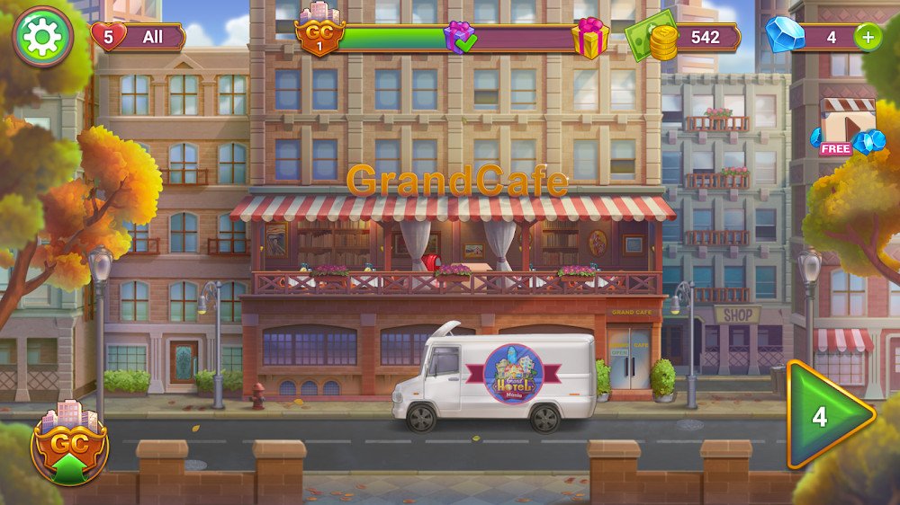 Grand Cafe Mania v0.19 MOD APK (Free Purchased) Download