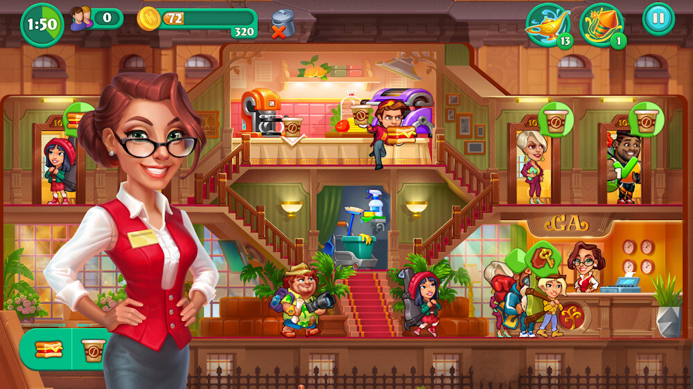 Grand Hotel Mania v4.7.0.10 MOD APK (Unlimited Money)