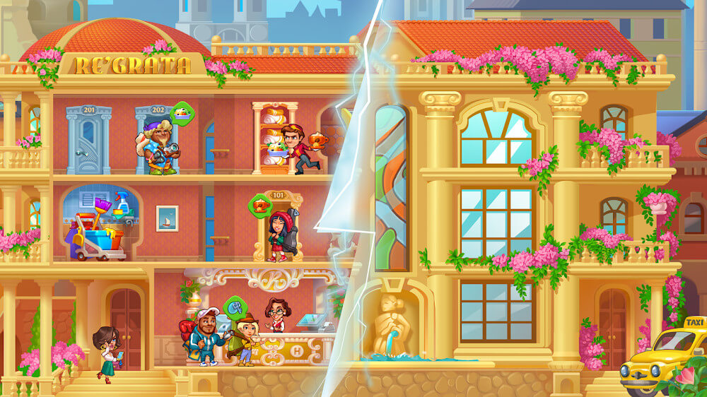 Grand Hotel Mania v4.7.0.10 MOD APK (Unlimited Money)