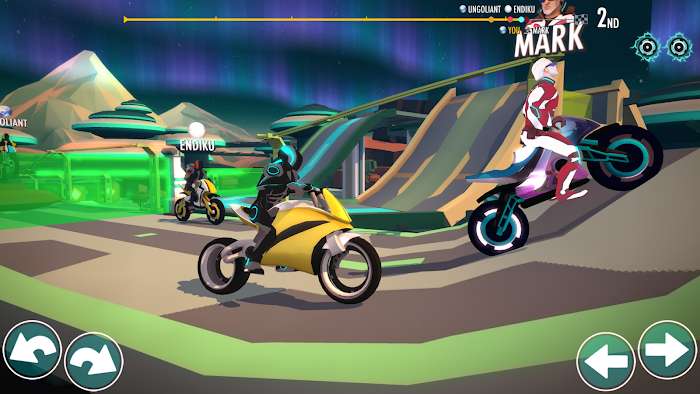 Đánh bại trọng lực và vượt qua các màn chơi thú vị cùng game Gravity Rider trên điện thoại Android của bạn. Phiêu lưu trong không gian rộng lớn, trải nghiệm cảm giác mạo hiểm và hấp dẫn khi điều khiển những chiếc xe đua tốc độ cao.