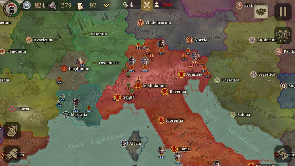 Great Conqueror: Rome v2.8.2 MOD APK (Unlimited Money, Medals, Free Cost)