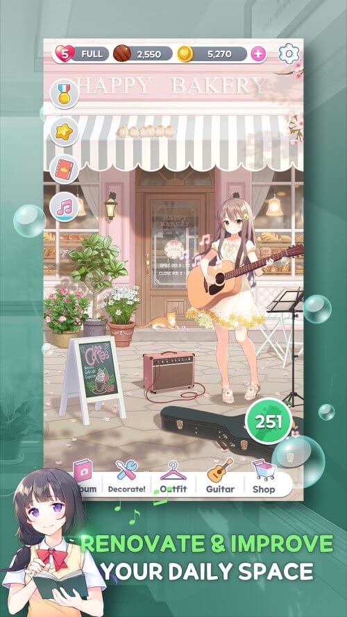 Guitar Girl Match 3 v1.2.11 MOD APK (Unlimited Money)