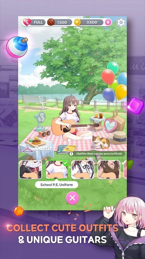 Guitargirl Match3 v1.1.15 MOD APK (Unlimited Moves)