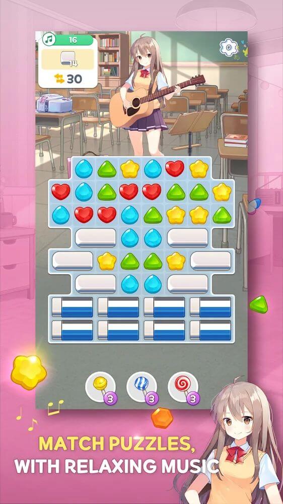 Guitargirl Match3 v1.1.15 MOD APK (Unlimited Moves)