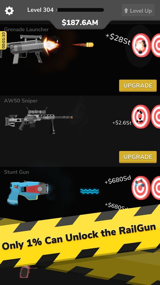 Gun Idle v1.22 MOD APK (Unlimited Money, VIP)