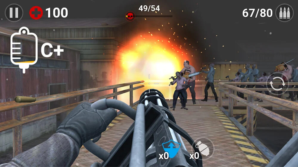 Gun Trigger Zombie v1.7.1 APK + MOD (Dumb Enemy/God Mode)