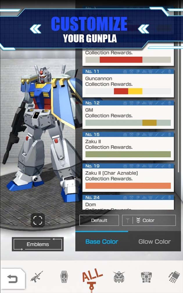 Gundam Battle: Gunpla Warfare 1.03.01 (MOD Infinite Skills)