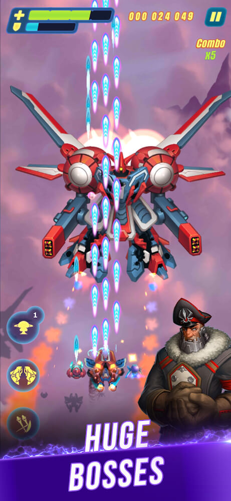 HAWK: Airplane Space v42.3.31455 MOD APK (Multi Damage, Defense)