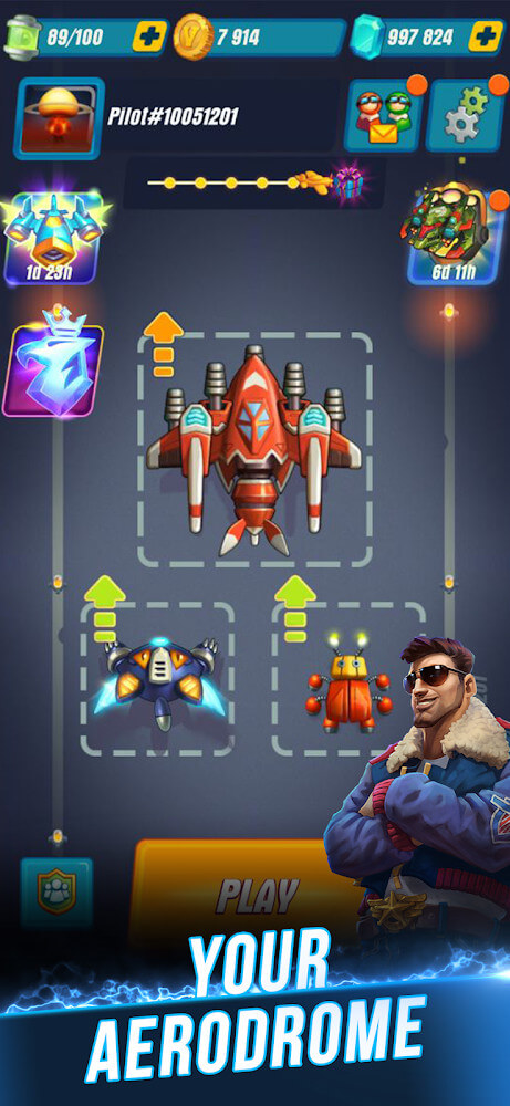 HAWK: Airplane Space v42.3.31455 MOD APK (Multi Damage, Defense)