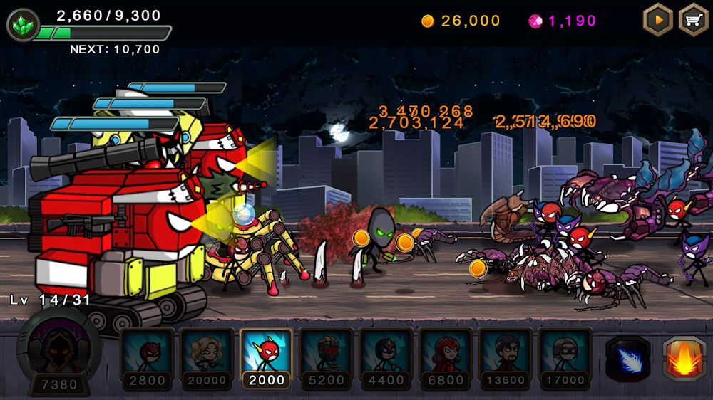 HERO WARS: Super Stickman Defense v1.1.0 MOD APK (Unlimited Money)