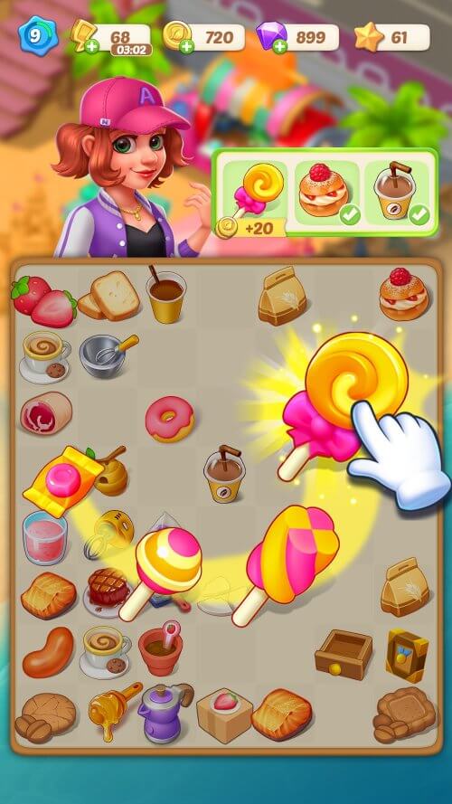 Happy Merge Cafe v1.0.37 MOD APK (Unlimited Money)