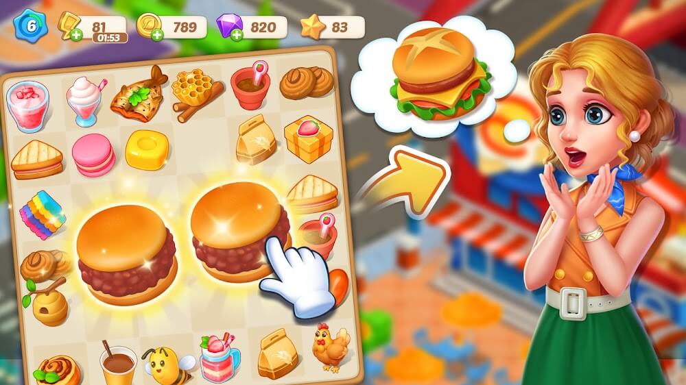 Happy Merge Cafe v1.0.37 MOD APK (Unlimited Money)