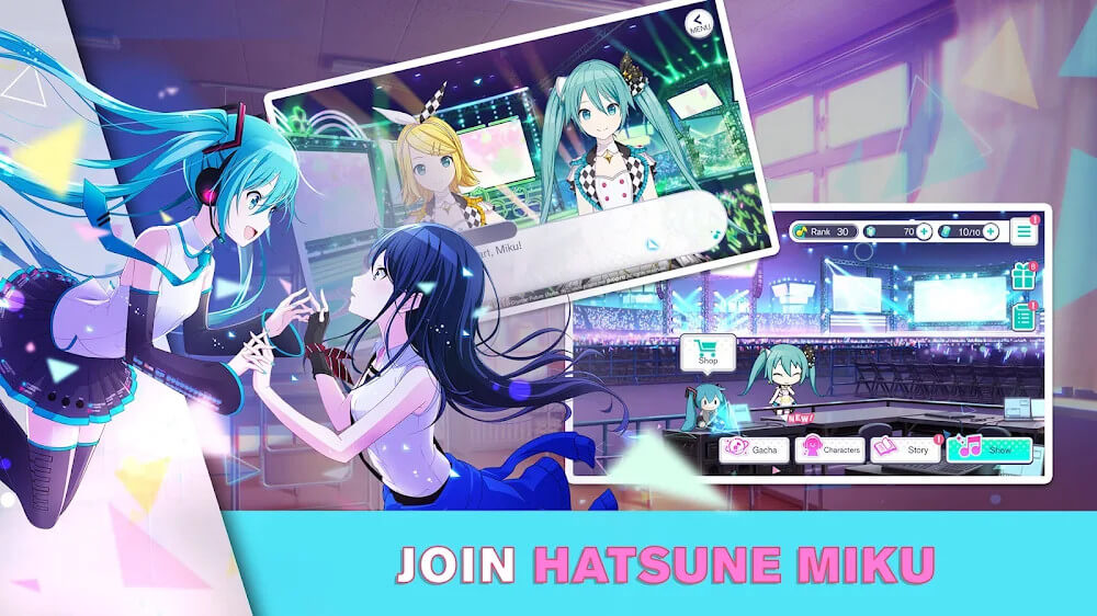 Hatsune Miku v2.3.0 MOD APK (Auto Dance, No Damage, Combo)