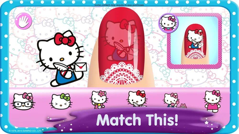 Hello Kitty Nail Salon v2024.2.1 MOD APK (Unlocked Items, No ADS)