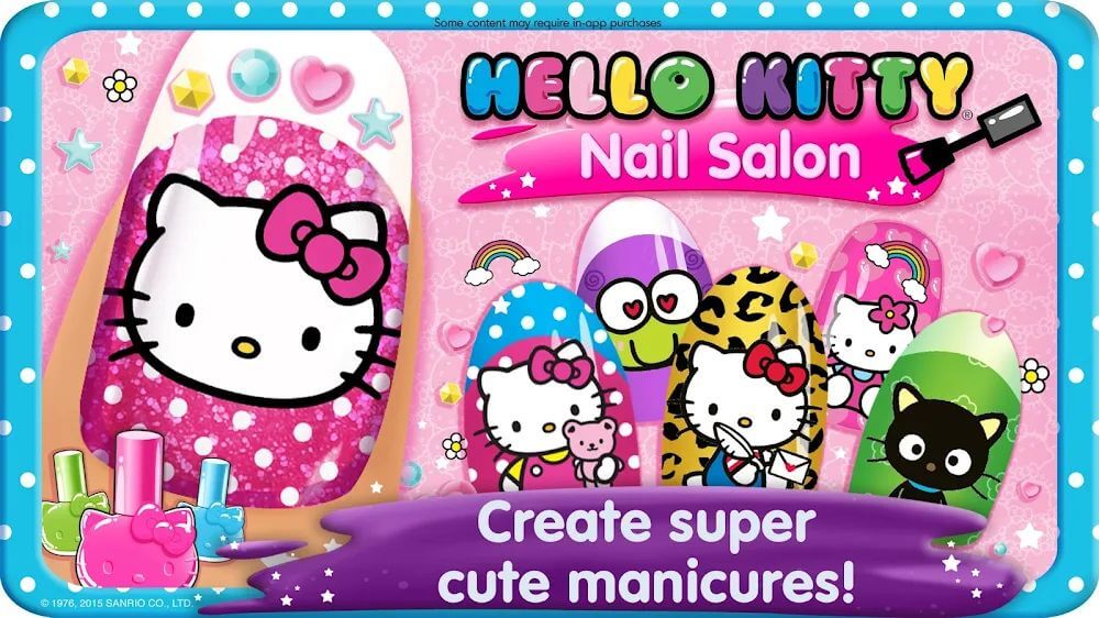 Hello Kitty Nail Salon v2024.2.1 MOD APK (Unlocked Items, No ADS)