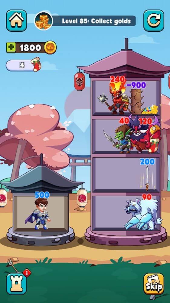 Hero Tower Wars v7.9 MOD APK (Unlimited Money, Unlocked)