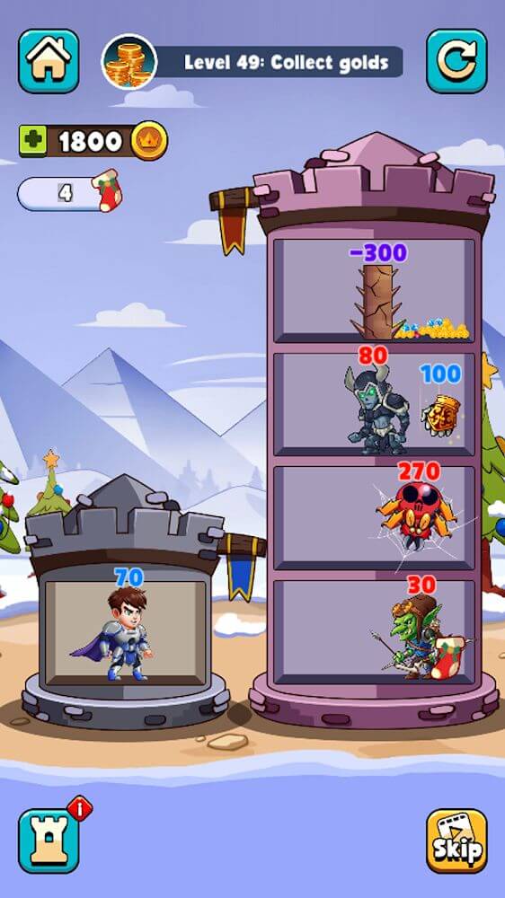 Hero Tower Wars v7.9 MOD APK (Unlimited Money, Unlocked)