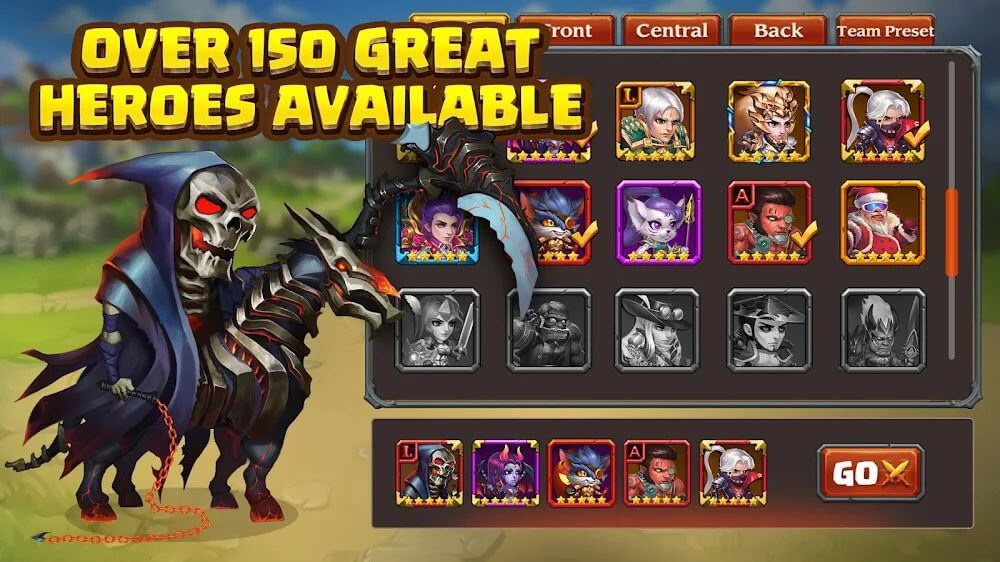 Heroes Charge HD v2.1.375 MOD APK (God Mod, One Hit, Free Skills)