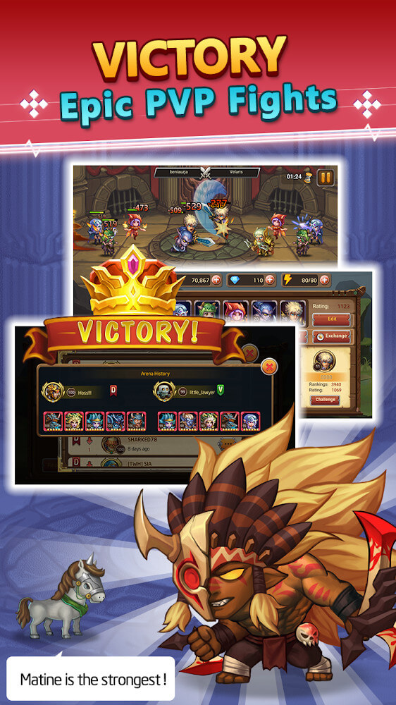 Heroes Legend v2.8.3 MOD APK (Menu/Auto Win)