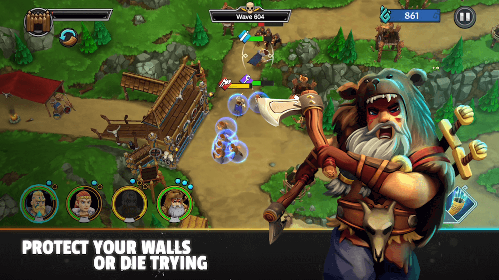 Heroes of Valhalla v1.21.1 MOD APK (One Hit, God Mode, No Skill CD)