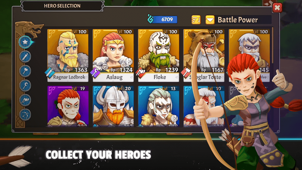 Heroes of Valhalla v1.21.1 MOD APK (One Hit, God Mode, No Skill CD)