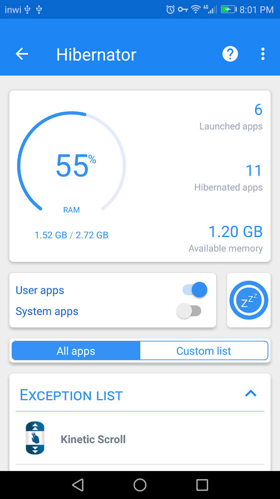 Hibernator v2.48.2 b5102 MOD APK (Premium Unlocked)