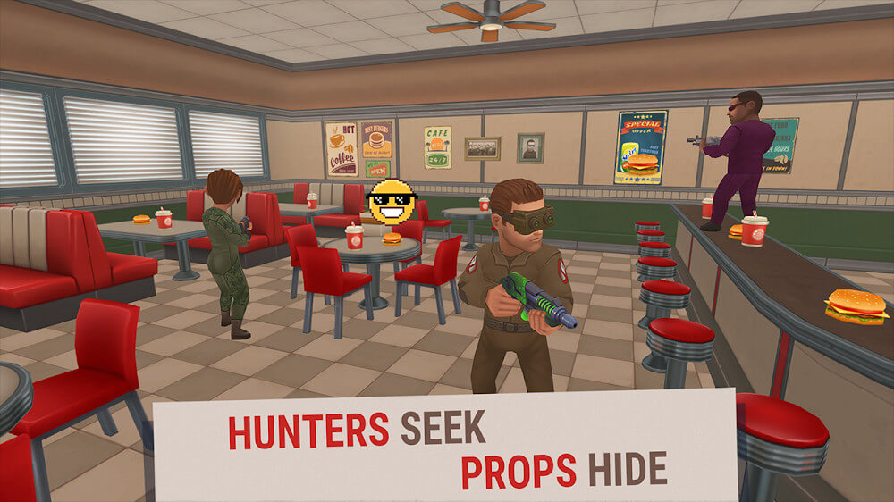 Hide Online - Hunters vs Props v4.9.10 MOD APK (Menu, Unlimited Ammo)