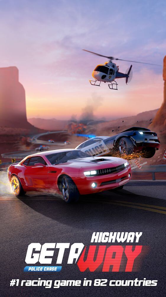 Highway Getaway: Police Chase v1.4.008 MOD APK (Unlimited Money, Free Upgrade)