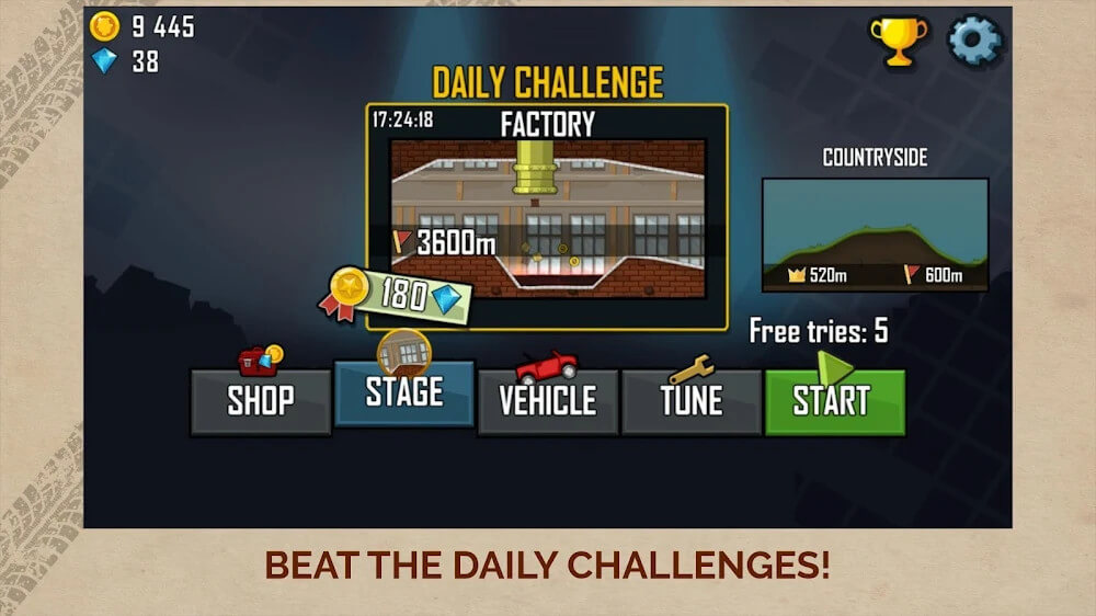 Hill Climb Racing v1.62.3 MOD APK (Unlimited Money, Paints, Fuel)