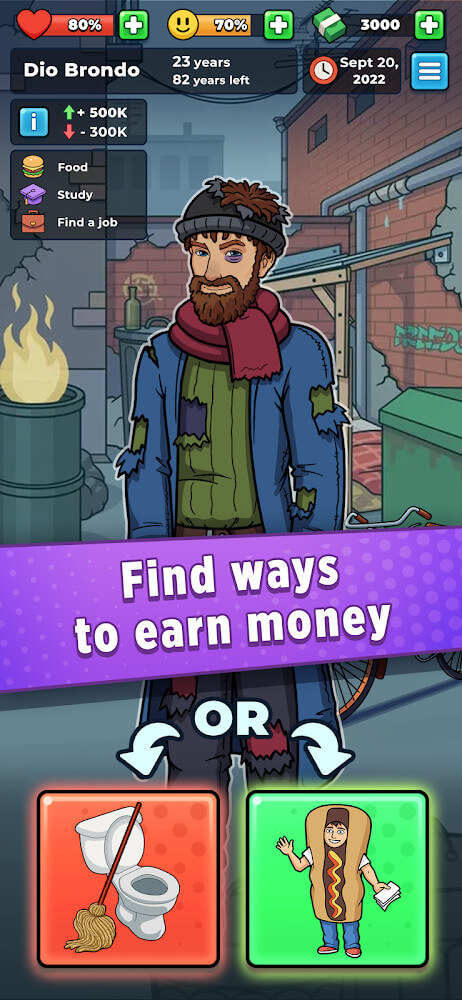 Hobo Life Business Simulator v2.2.15 MOD APK (Unlimited Money, Unlocked)