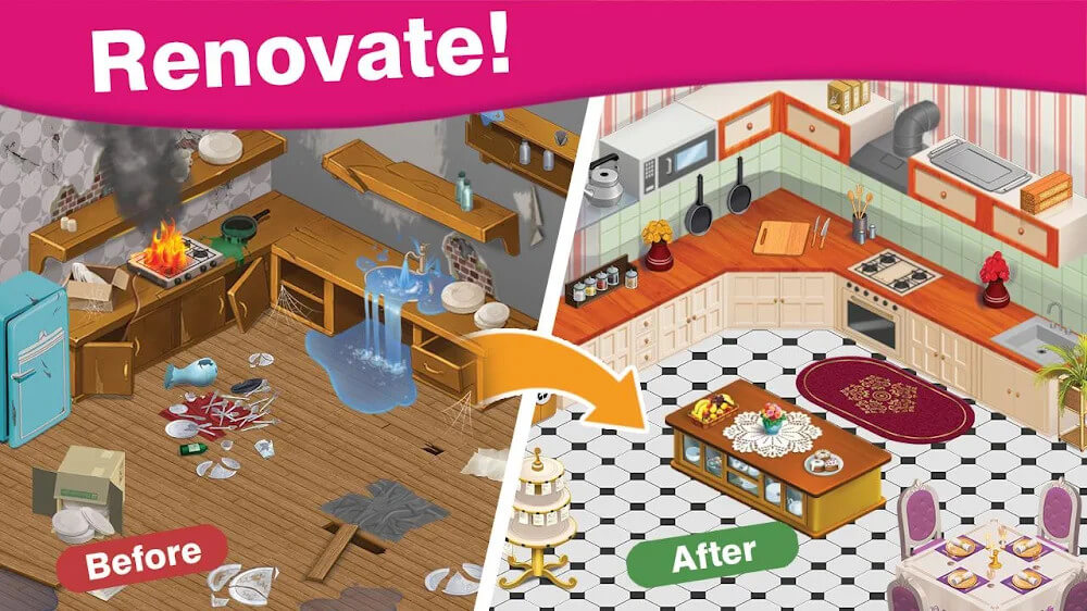 Home Cafe: Mansion Design v9.2 MOD APK (Unlimited Money)