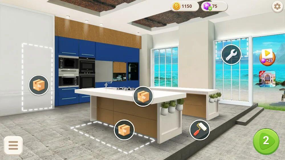 Home Design Game Offline v1.1.20 MOD APK (Free Rewards)