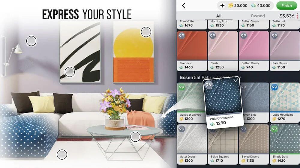 Home Design Star v1.8.72 MOD APK (Free Rewards)