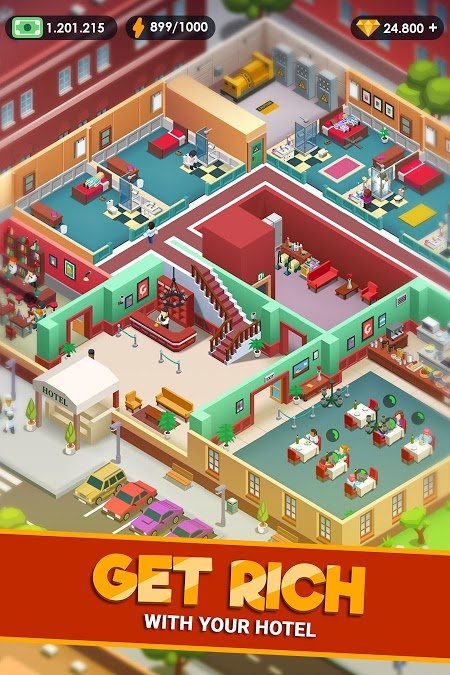 Hotel Empire Tycoon MOD APK v1.9.93 (Unlimited Money)