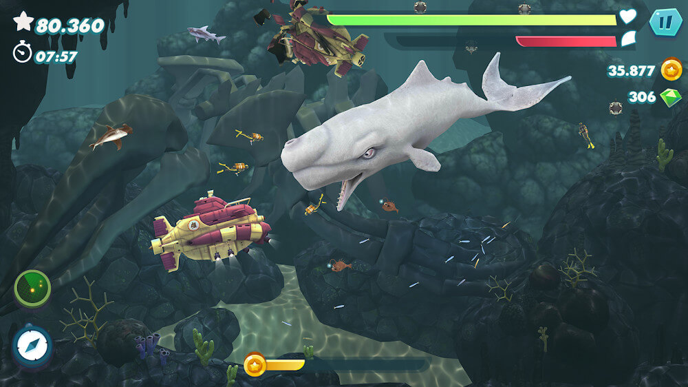 Hungry Shark Evolution v11.7.5 MOD APK (Mega Menu, Money, God Mode)