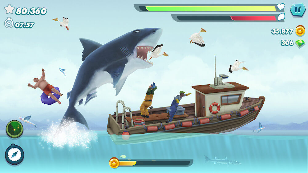 Hungry Shark Evolution v11.7.5 MOD APK (Mega Menu, Money, God Mode)