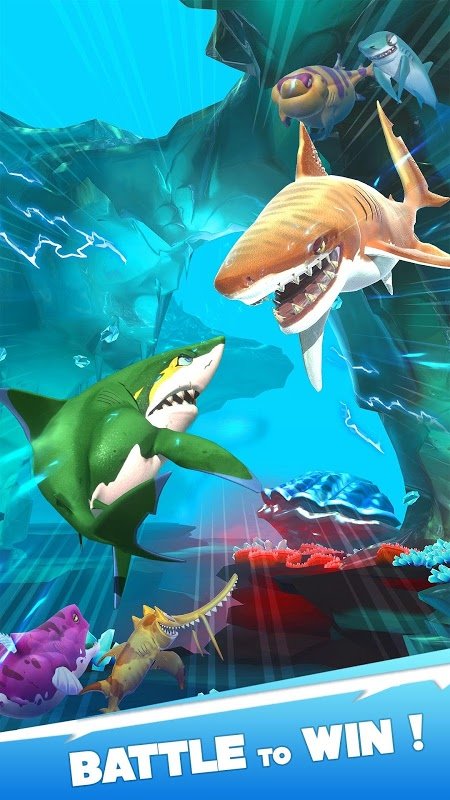 Hungry Shark Heroes MOD APK + OBB v3.4 (Damage/God Mode)