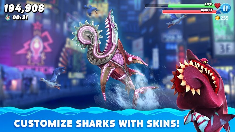 Hungry Shark World v4.5.0 MOD APK (Unlimited Money/Stamina)