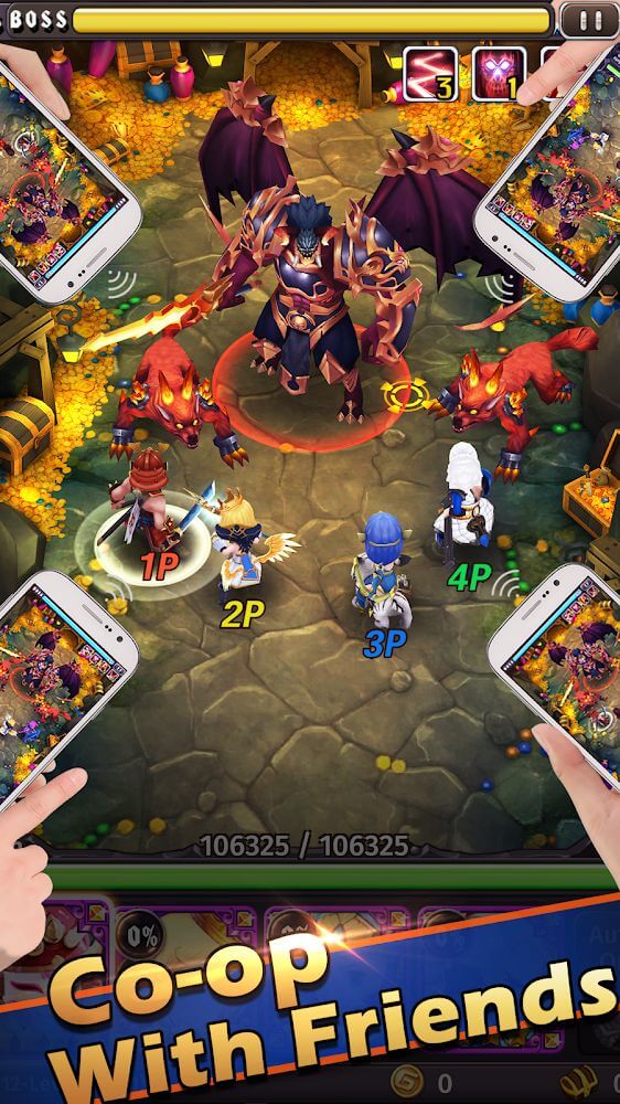 Hyper Heroes v1bbb10831 MOD APK (Massive Dmg, God Mode, Weak Enemies)