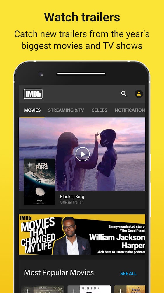 IMDb v9.0.5.109050400 MOD APK (Premium Unlocked)