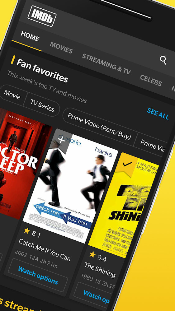 IMDb v9.0.5.109050400 MOD APK (Premium Unlocked)