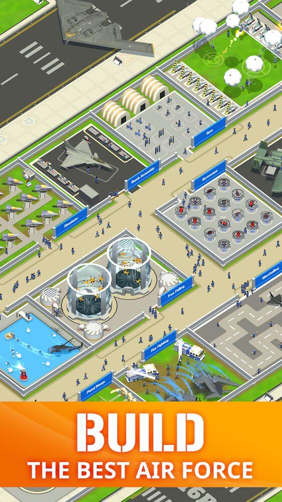 Idle Air Force Base v3.5.1 MOD APK (Unlimited Money)