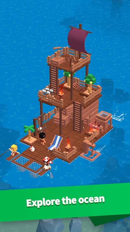 Idle Arks: Build at Sea v2.3.1 MOD APK (Unlimited Wood/Diamonds)