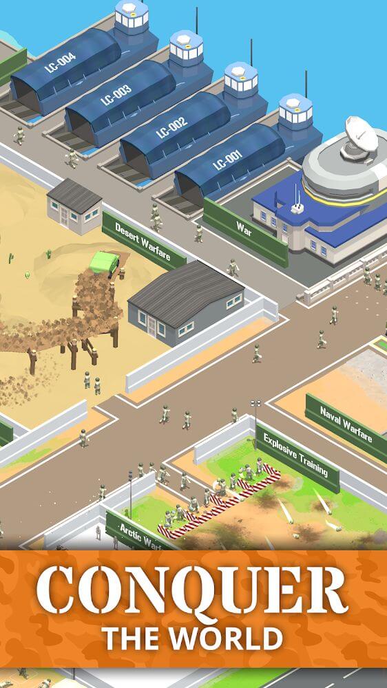 Idle Army Base v3.4.0 MOD APK (Unlimited Money/Stars)