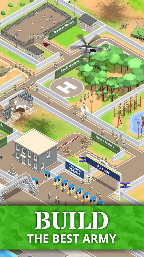 Idle Army Base v3.4.0 MOD APK (Unlimited Money/Stars)